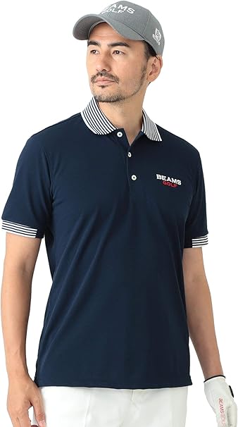 Amazon ビームスゴルフ Purple Label ゴルフウェア ポロシャツ Men エリ裏 ロゴ ポロシャツ メンズ シャツ 通販