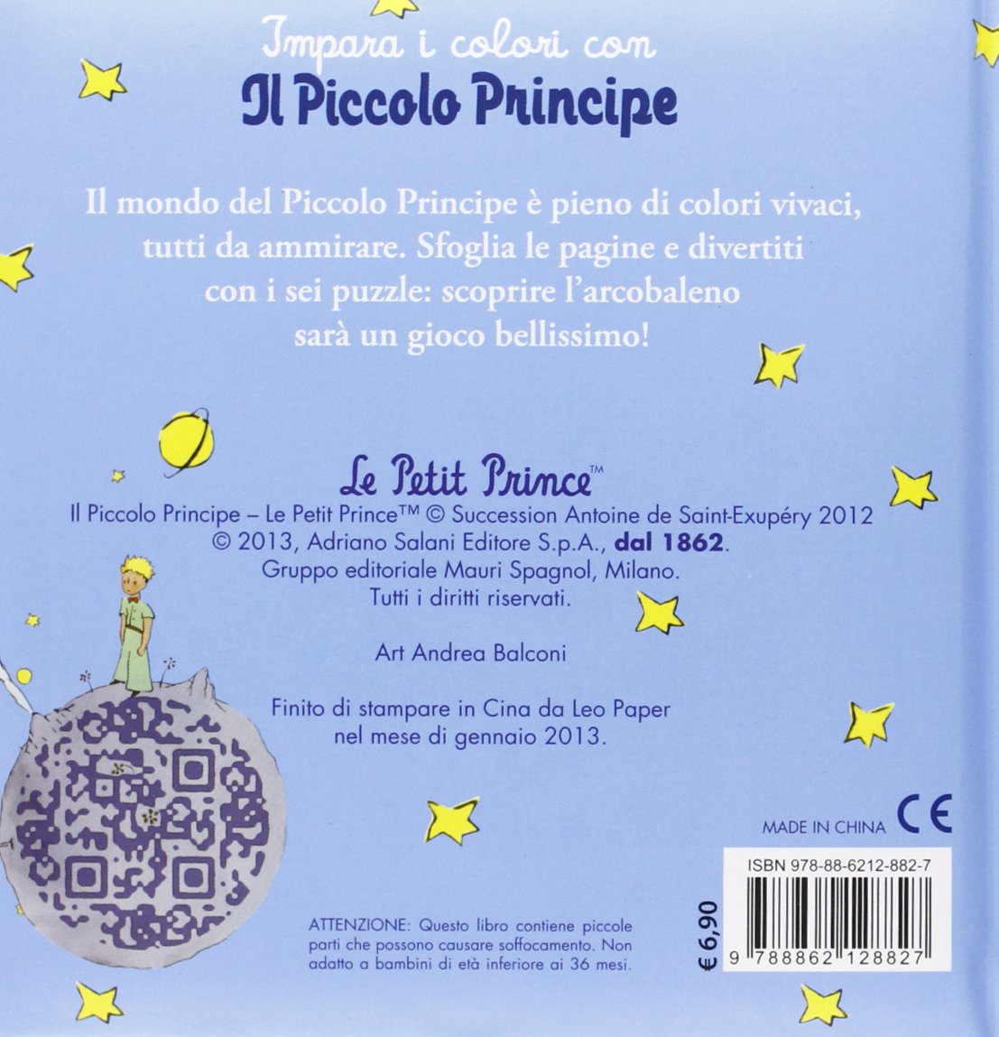 Impara I Colori Con Il Piccolo Principe Libro Puzzle