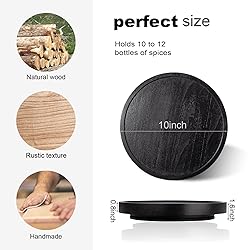 Wood Lazy Susan Organizer Kitchen Turntable for