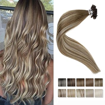 Amazon Com Laavoo 20inch U Tip Hair Extensions Human Hair Nail