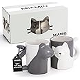 MIAMIO - Kissing Cat Mugs Set/Coffee Cups, Cat Lover Gifts for Men/Women