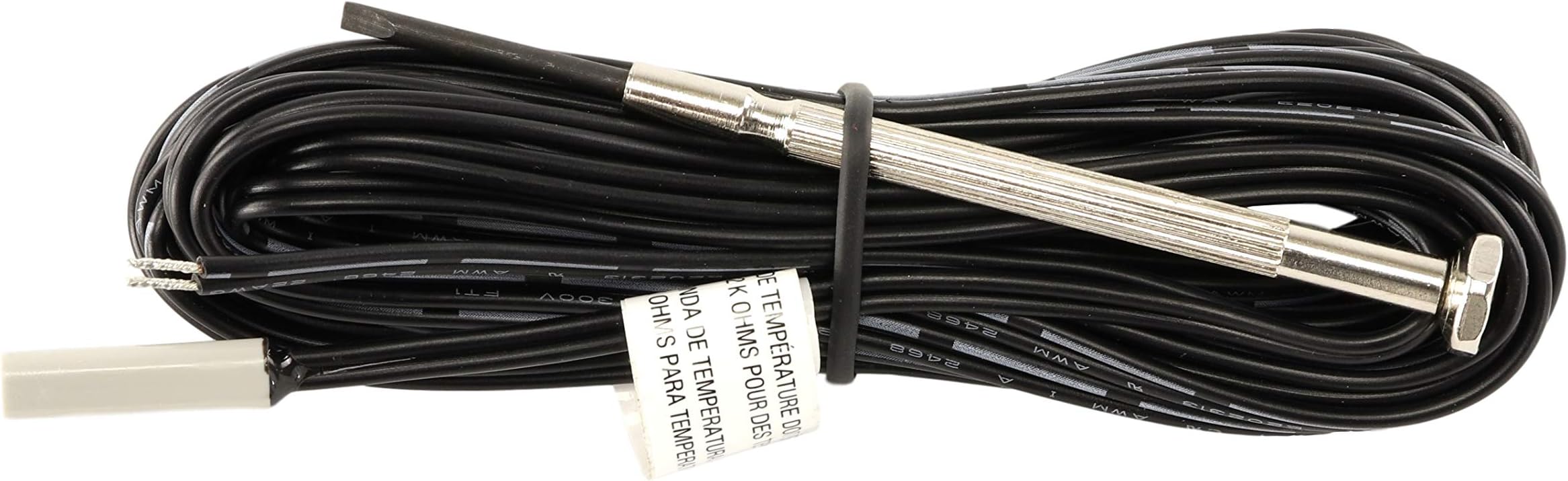 Nuheat AC0008 Temperature Sensor for Floor Heating Applications. 15ft Flexible Sensor Easy Installation. 10k ohm @ Temperature of 25degC (77 degF), Compatible with Honeywell and Aube Thermostats (1)