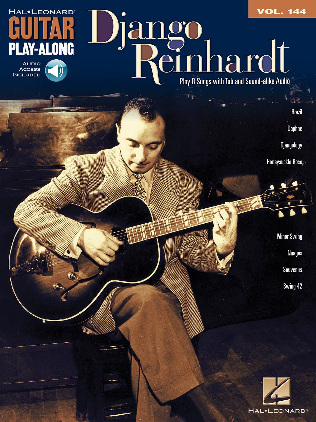 Guitar Play-Along: Volume 144: Django Reinhardt (Hal Leonard Guitar Play-Along) (Includes Online Access Code)