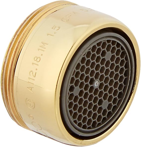 Delta RP19754PB 1.5 Gpm Aerator, Polished Brass Faucet Aerators And