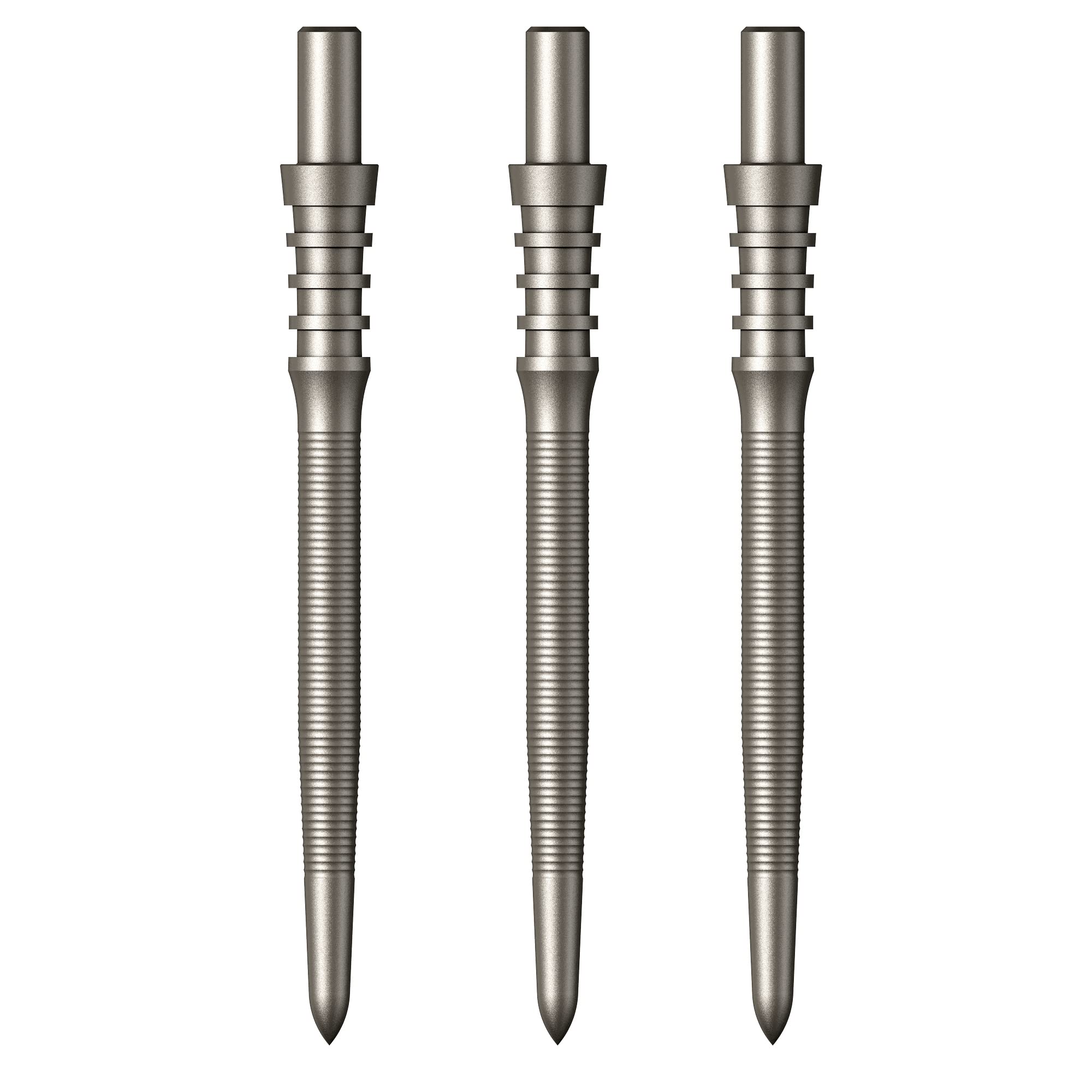 Mission Darts Sniper Points Micro Grip | Steel Tip Replacement Points | 32mm Silver
