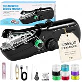 Handheld Sewing Machine USB or Battery Powered Mini Stitcher for Beginners | Quick Hemming for Pants Curtains Clothing DIY Projects Halloween Costumes Repairs Alterations and Everyday Sewing