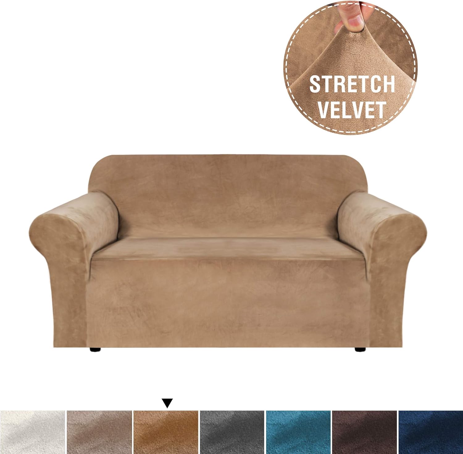 Best h.versailtex high stretch sofa cover 2 pieces machine washable