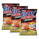 Boy Bawang Cornick, Hot Garlic - Crispy Tasty &amp; Gluten-Free Corn Nuts 3.54 ounces (100g), 3 Pack