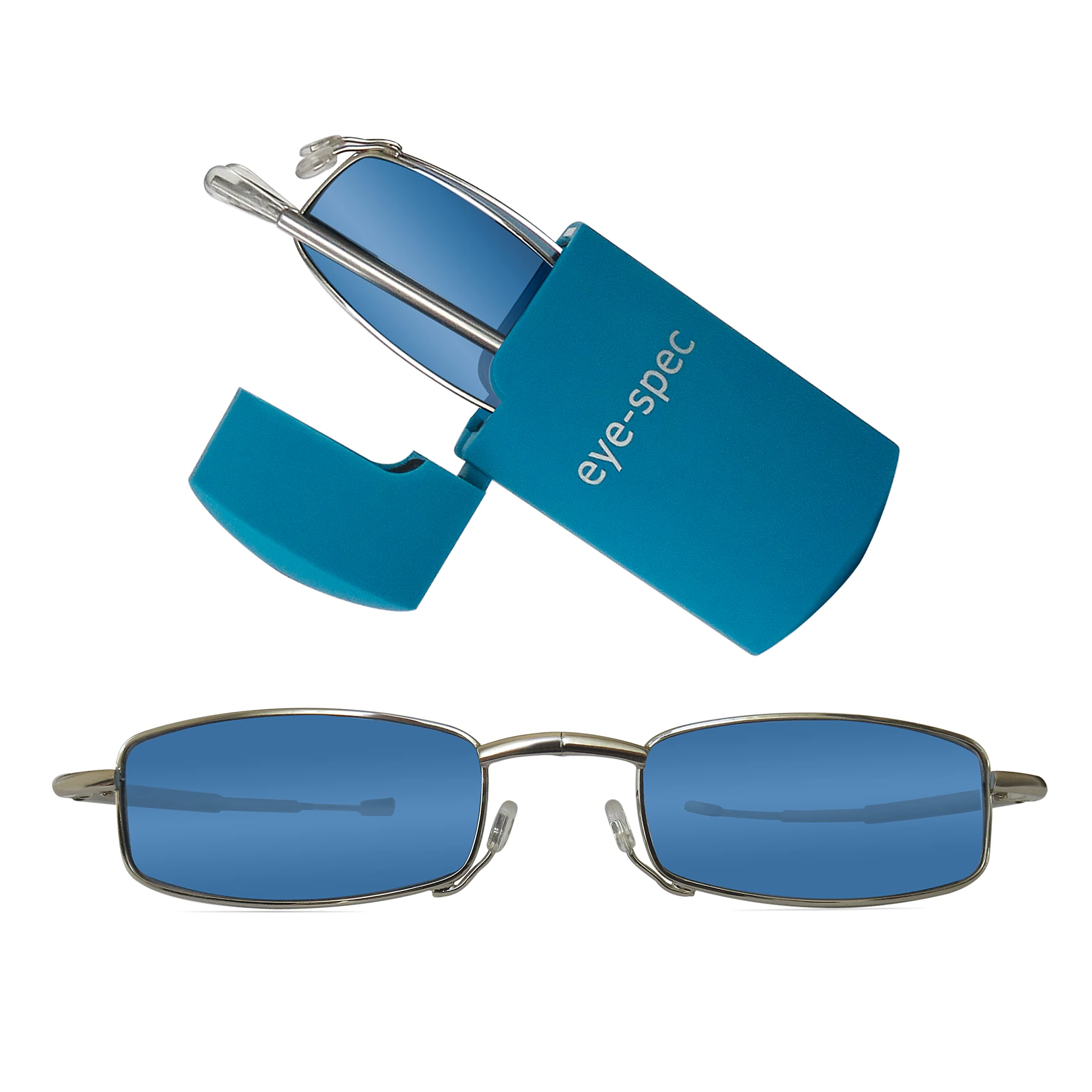 eye-spec Polarised Folding Sunglasses with Pocket-Sized Case | Portable Lightweight Design For Men and Women