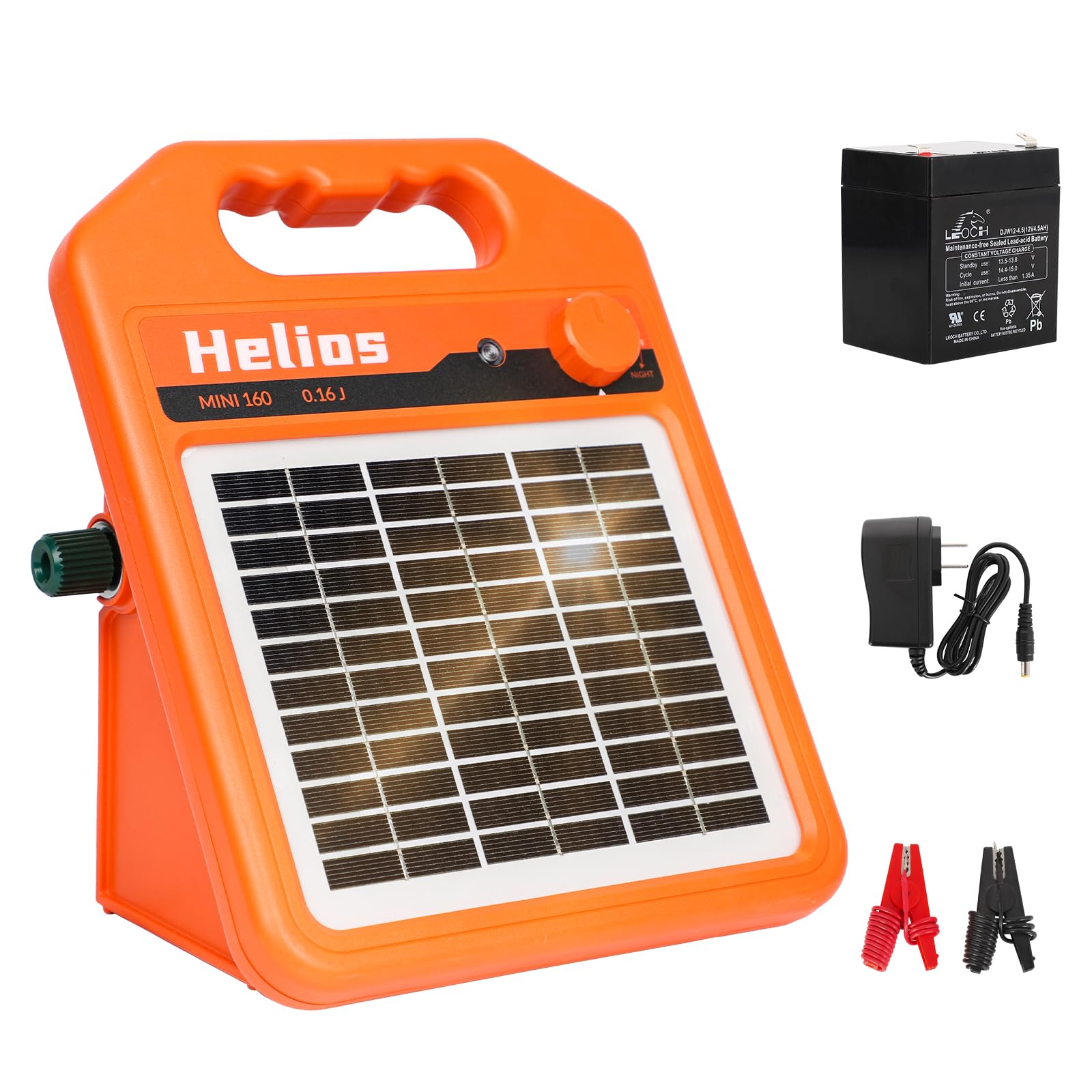 Photo 1 of ANDMON MINI160 10 Miles Solar Fence Charger, 0.16 Joule Solar Electric Fence Charger for Livestock, Pigs, Horses, Cattle Sheep, Solar Powered Electric Fence with Day or Night Mode, Easy Installation