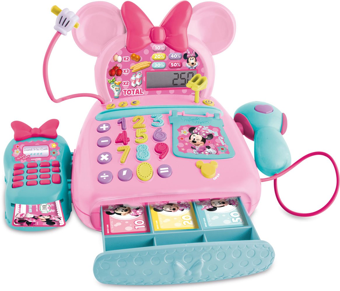 Minnie Mouse IMC Toys Caja registradora electrónica Modelos surtidos por colores unidad