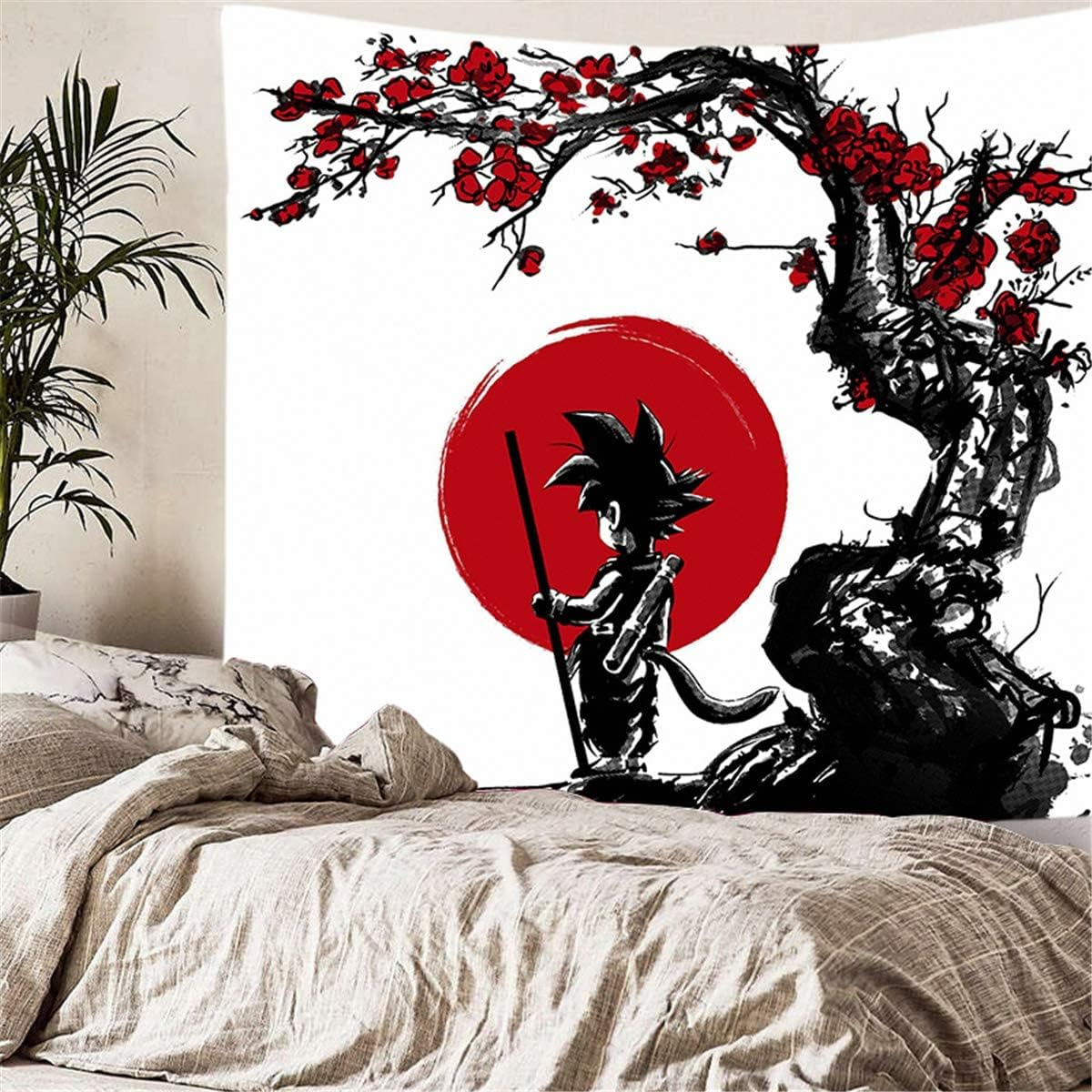 Tapestries - Kkseuza Tapestry Wall Hanging, 3D Wall Tapestry Anime Tapestries Wall Art Aesthetic Home Decorations for Living Room Bedroom Dorm Decor (50x60in)