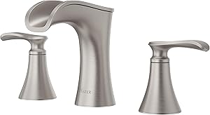 Pfister LF-049-JDGS Jaida Waterfall Widespread Bathroom Sink Faucet, Spot Defense Brushed Nickel