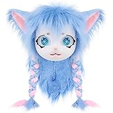 hbbhml Animal Cat Head Mask Fursuit Cute Plush Anime Masks for Halloween Masquerade Cosplay Costume Accessory