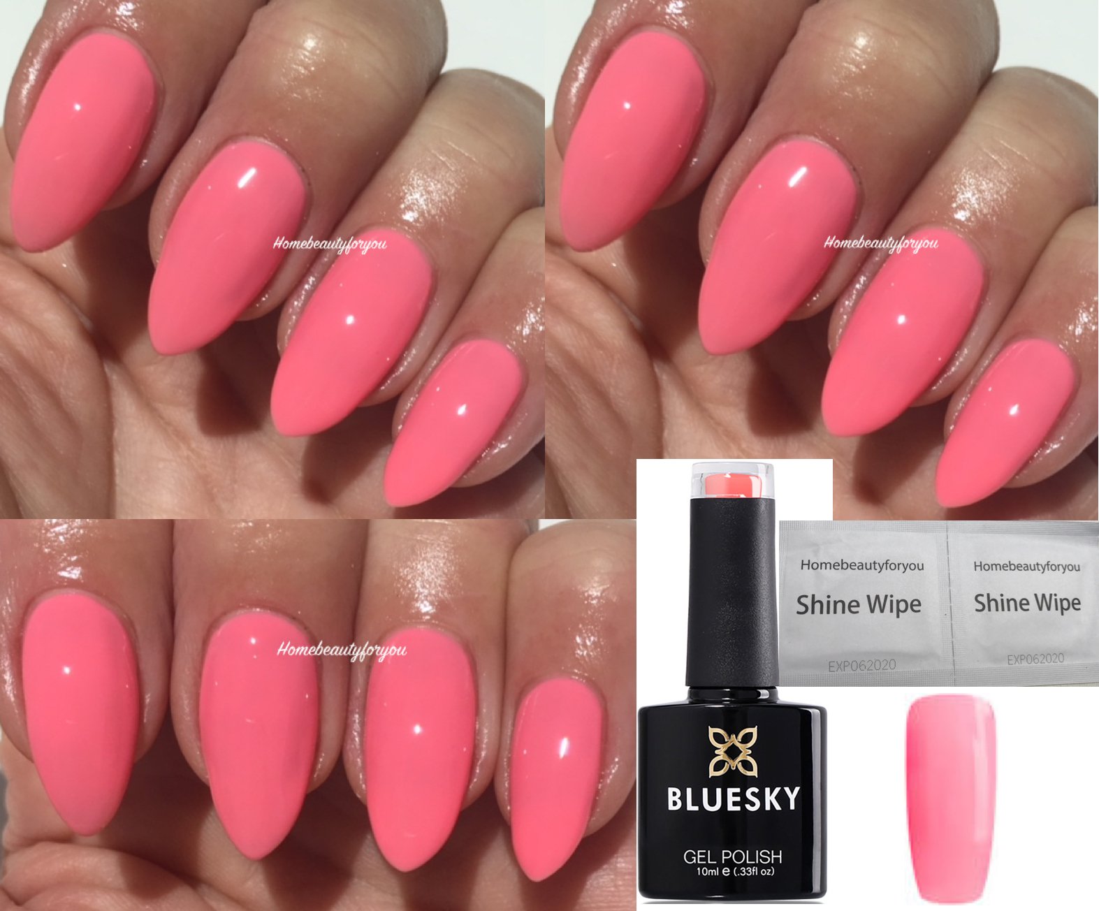 Bluesky Nail Gel Polish Pink Lemonade Limited Special Edition Pink Spring Summer Color UV LED Soak Off 10ml