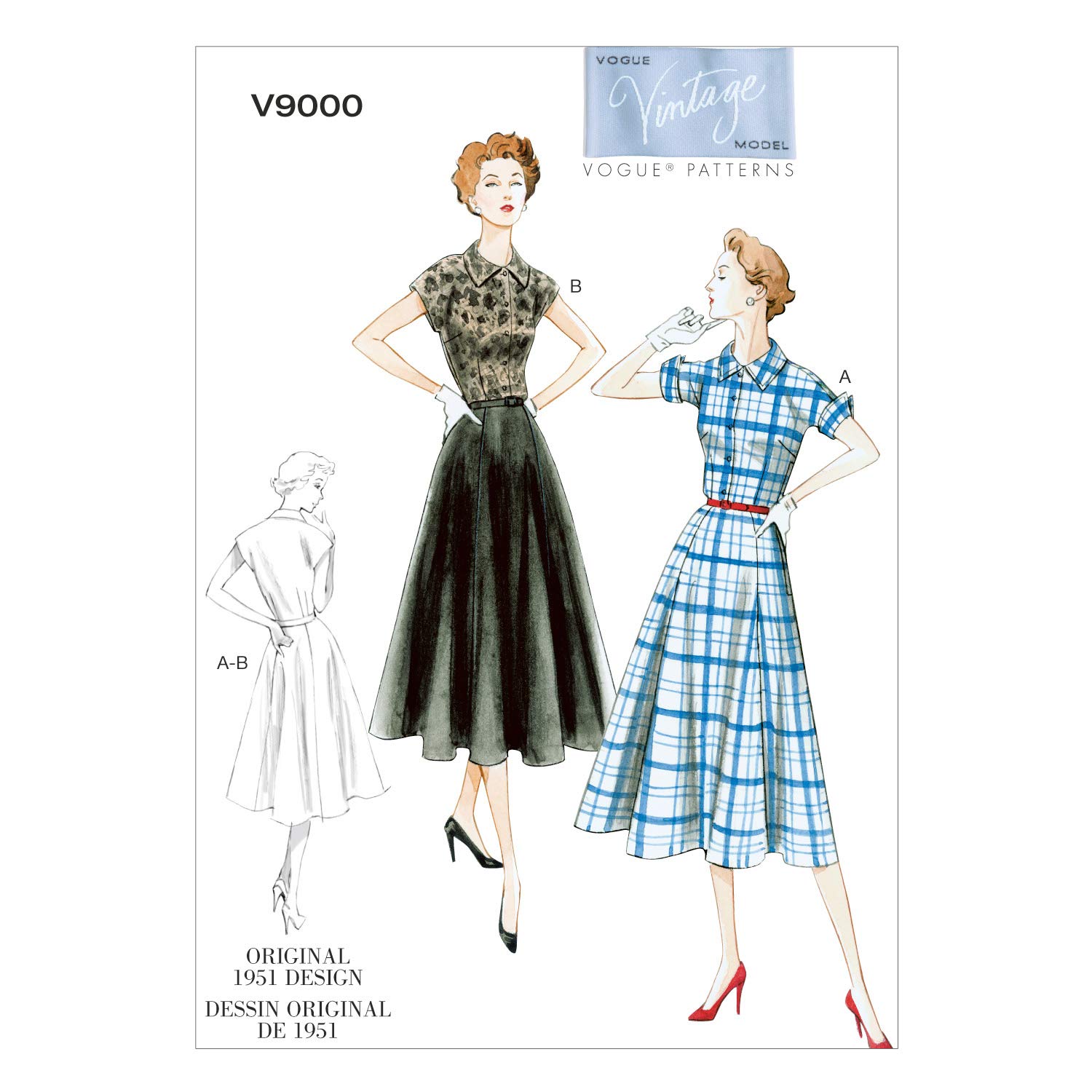 Vogue Patterns Panel, Paper, Multicolor, F5 (16-18-20-22-24)