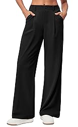 Ewedoos Wide Leg Pants Woman Stretchy Work Dress