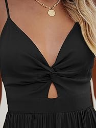 CUPSHE Women's Maxi Dress V Neck Sleeveless