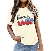 Teacher Shirts for Women Teacher of All Things Shirt Reading Tshirt Funny Letter Print Short Sleeve Tee Tops