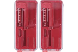 JTLB 2PCS Cigarette Explosion Beads Pushers Peppermint Cigarette Bursting Beads Pusher Box DIY Smoking Tools (Red)