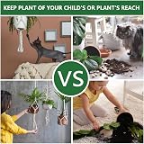 Flintronic Hanging Planters Baskets 4 Pack Cotton Rope Macrame Plant Hangers view 8