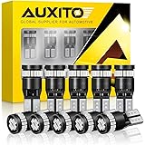 AUXITO 194 LED Light Bulb, Ultra Blue 168 2825 W5W T10 Wedge 24-SMD 3014 Chipsets LED Replacement Bulbs Error Free for Car Po