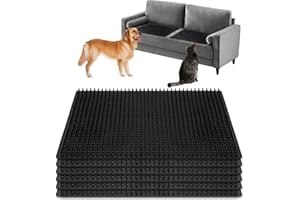 6 PCS Scat Mats for Dogs and Cats Keep Dogs Off Couch Keep Cats Off Countertops Heavy-Duty Soft and Harmless to Pets（11.8inch