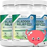 Phytage Labs Bladder Relief 911 – Advanced Bladder Support for Men & Women, Detoxifying Formula, 60 Veggie Capsules (3-Pack)