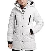 CANADA WEATHER GEAR Girls Winter Coat - Stadium Length Wind & Water Resistant Quilted Puffer Parka Kids Insulated Outerwear