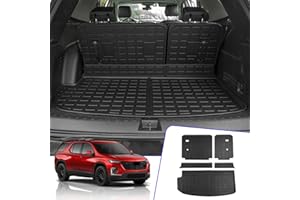 Rongtaod Cargo Mat Compatible with 2018-2023 Chevrolet Traverse (Fit 2024 Traverse Limited) Trunk Mat Trunk Liner Cargo Liner Back Seat Cover 2023 Chevy Traverse Accessories (Backrest Mats+Trunk Mat)