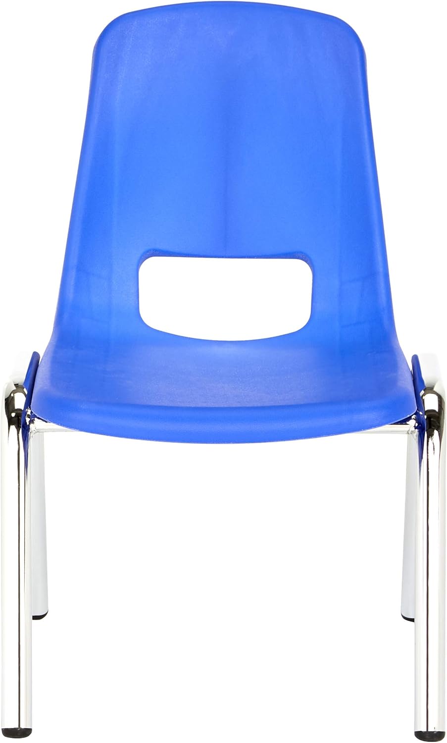  Basics School Classroom Stack Chair, 10-Inch Seat Height - 6-Pack, Chrome Legs, Blue: Industrial & Scientific