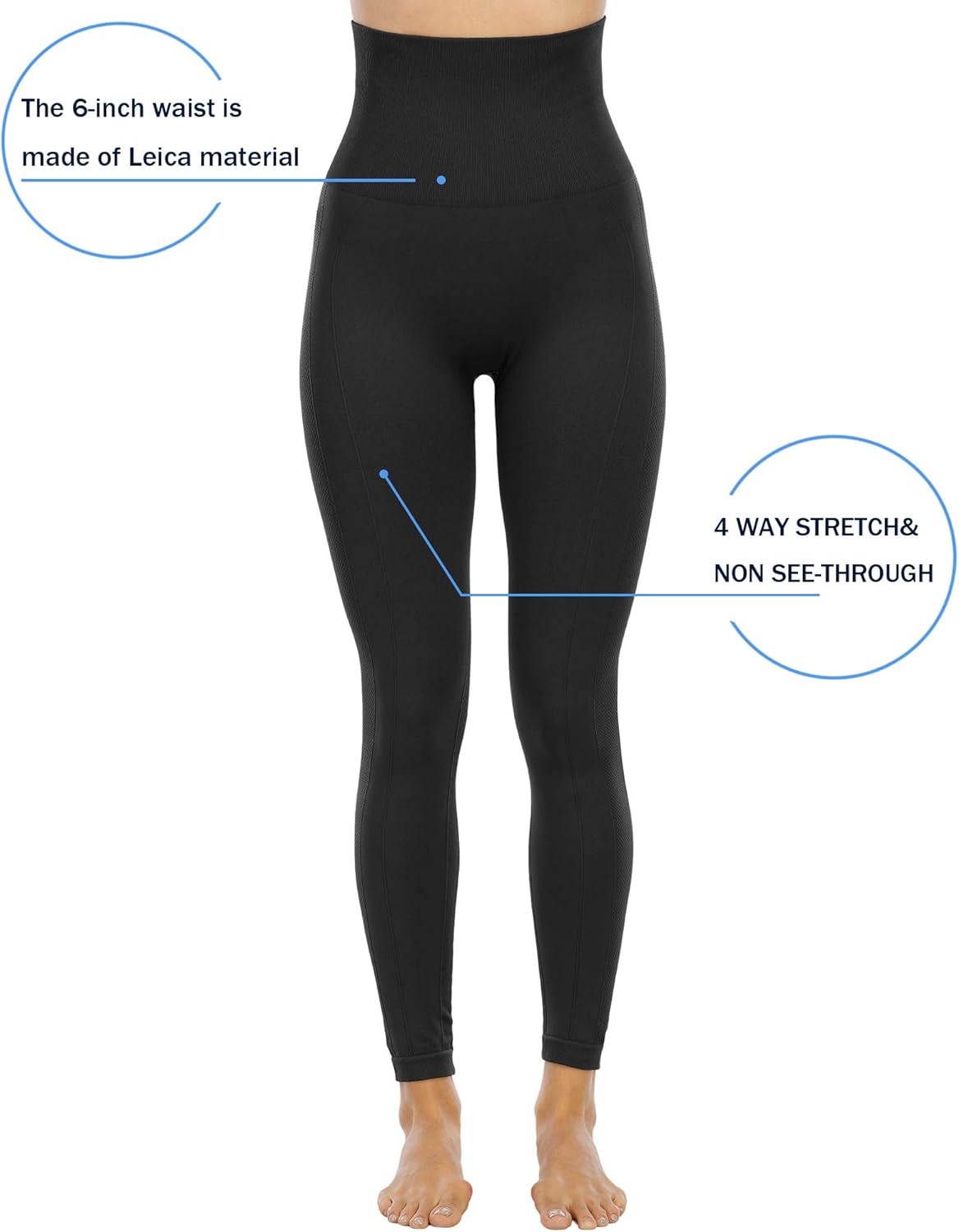 CHRLEISURE High Waisted Tummy Control Seamless Leggings for Women, Compression Workout Yoga Postpartum Leggings: Clothing