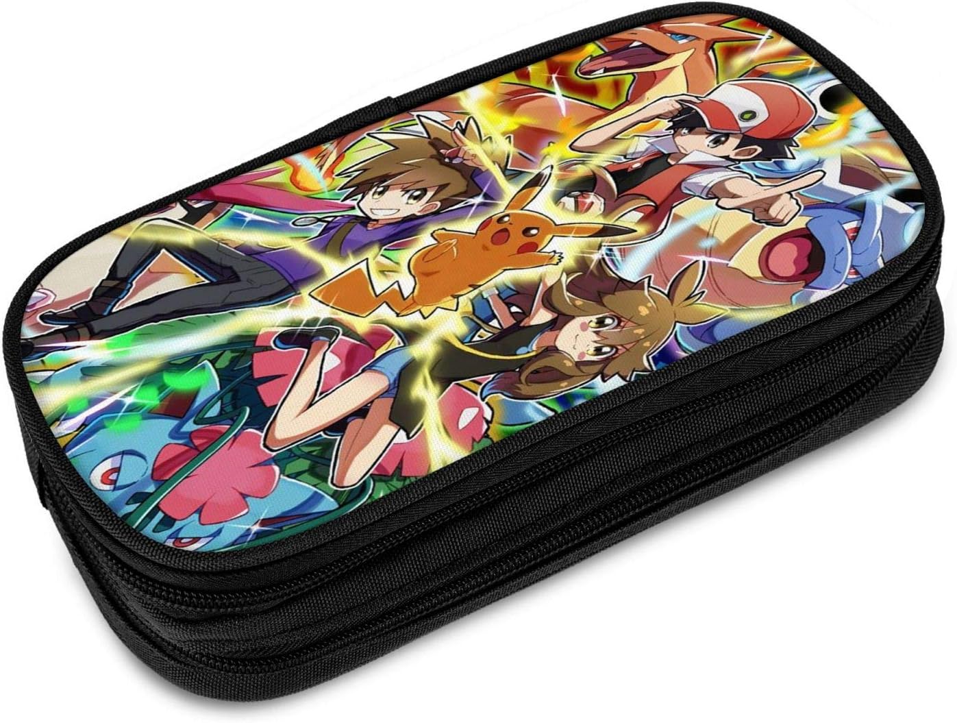 Amazon ピカチュウ 筆箱 多大容量 筆入れ 筆箱 筆入れ 文房具収納袋 化粧ポーチ 学生の進歩 オフィス多目的 筆入れ ペンケース 文房具 オフィス用品