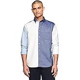 Tommy Hilfiger Mens Long Sleeve Oxford Shirts in Regular Fit, Men's Button Down Shirts, Also Available in Big and Tall