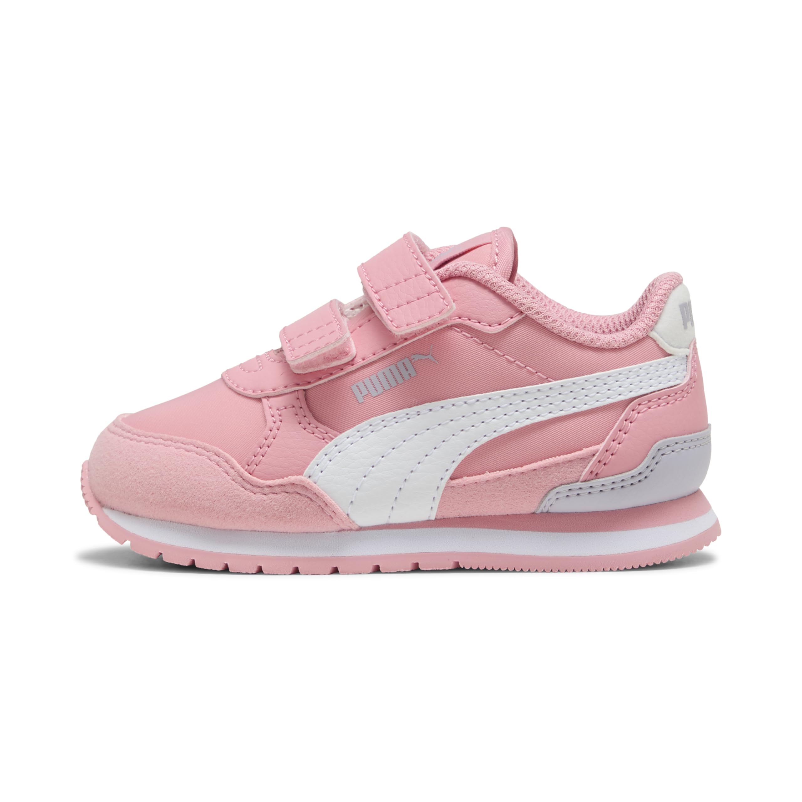 PUMA Unisex-Child ST Runner Hook and Loop Shoes, Pinkscape-White-Lilac Crush AH25, Toddler 4 Image