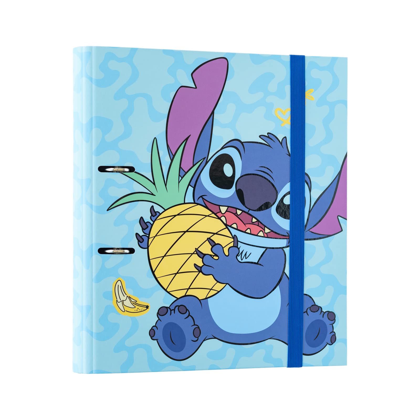 Grupo Erik 2 Ring Binder A4 - Disney Stitch Stationery | 10.6 x 12.6 inches - 27 x 32 cm - A4 Ring Binder Folder, Document Folder | Stitch Gifts, Disney Stationery