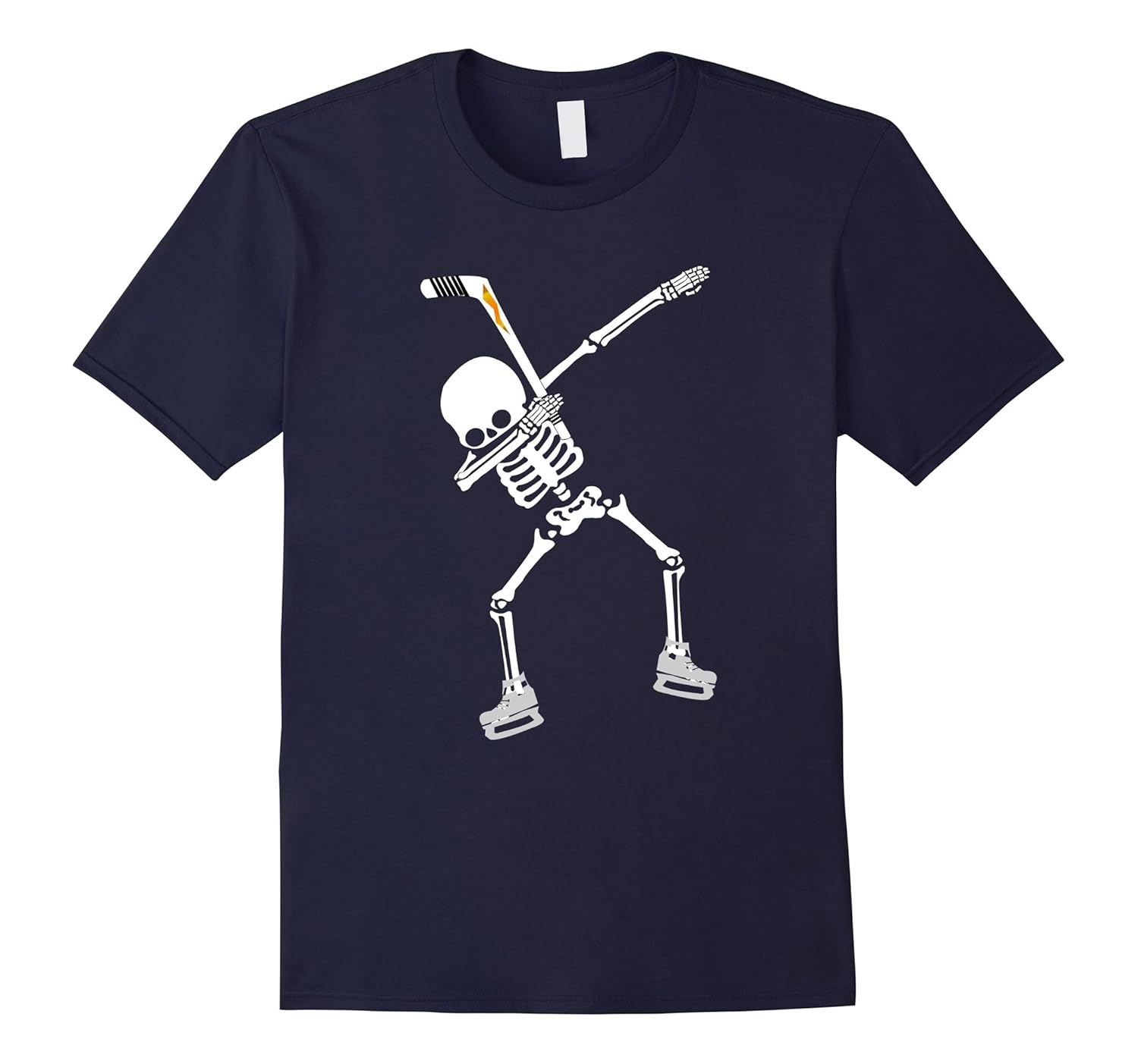 Halloween Dabbing Skeleton Hockey Shirt Dabbing Skeleton Tee