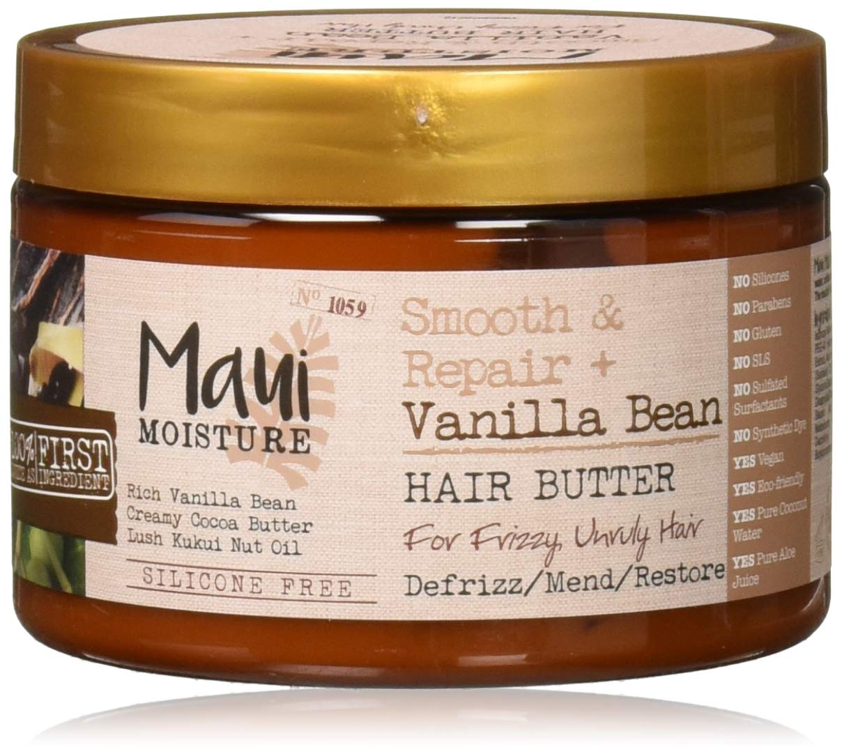 Maui Moisture Smooth & Repair Vanilla Bean AntiFrizz Hair Butter