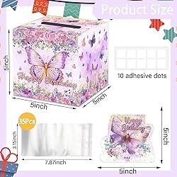 SHLINCO Purple Butterfly Birthday Party
