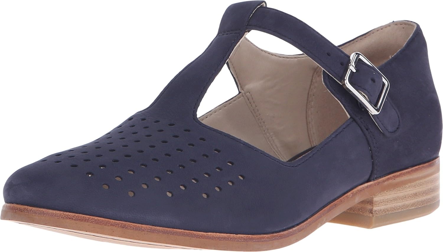 CLARKS Women�s Hotel Vibe Navy Nubuck 6 M Shoes