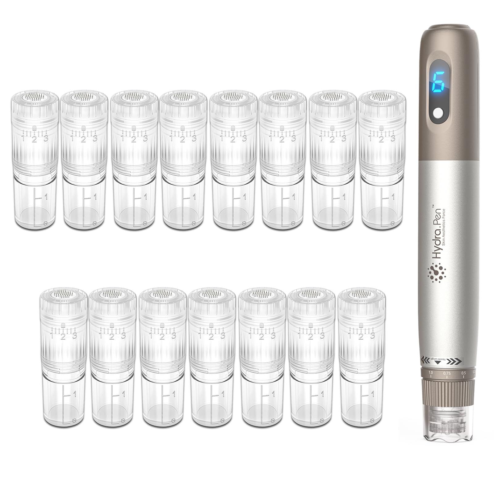 15Pcs 36PIN Microneedling Pen Replacement Cartridges for Hydra Pen H3 H5 Serum Applicator, Authentic Disposable Replacement Tips Skin Care Accessories (36Pin, 15Pcs)