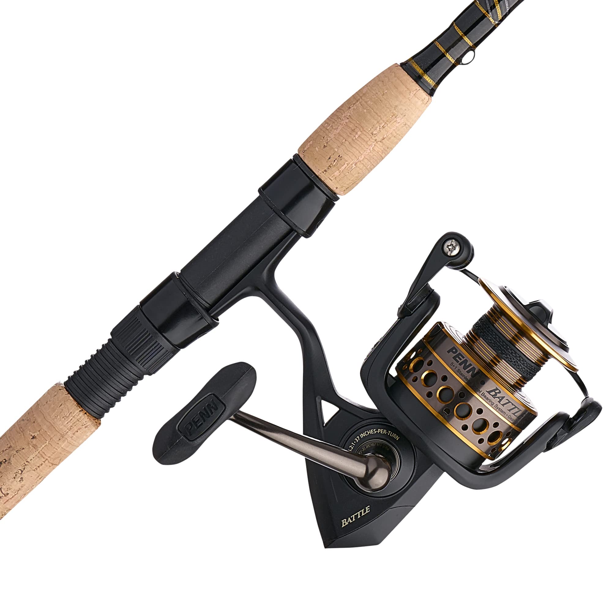 Photo 1 of ** BROKEN OFF TIP*** PENN Battle Spinning Reel and Fishing Rod Combo, Black, 4000 - 7' - Medium - 1pc