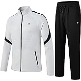 MoFiz Men's Tracksuits Sweatsuits for Men Athletic Set 2 Piece Track Suits Jogging Casual Warm Up Full Zip Running Sports