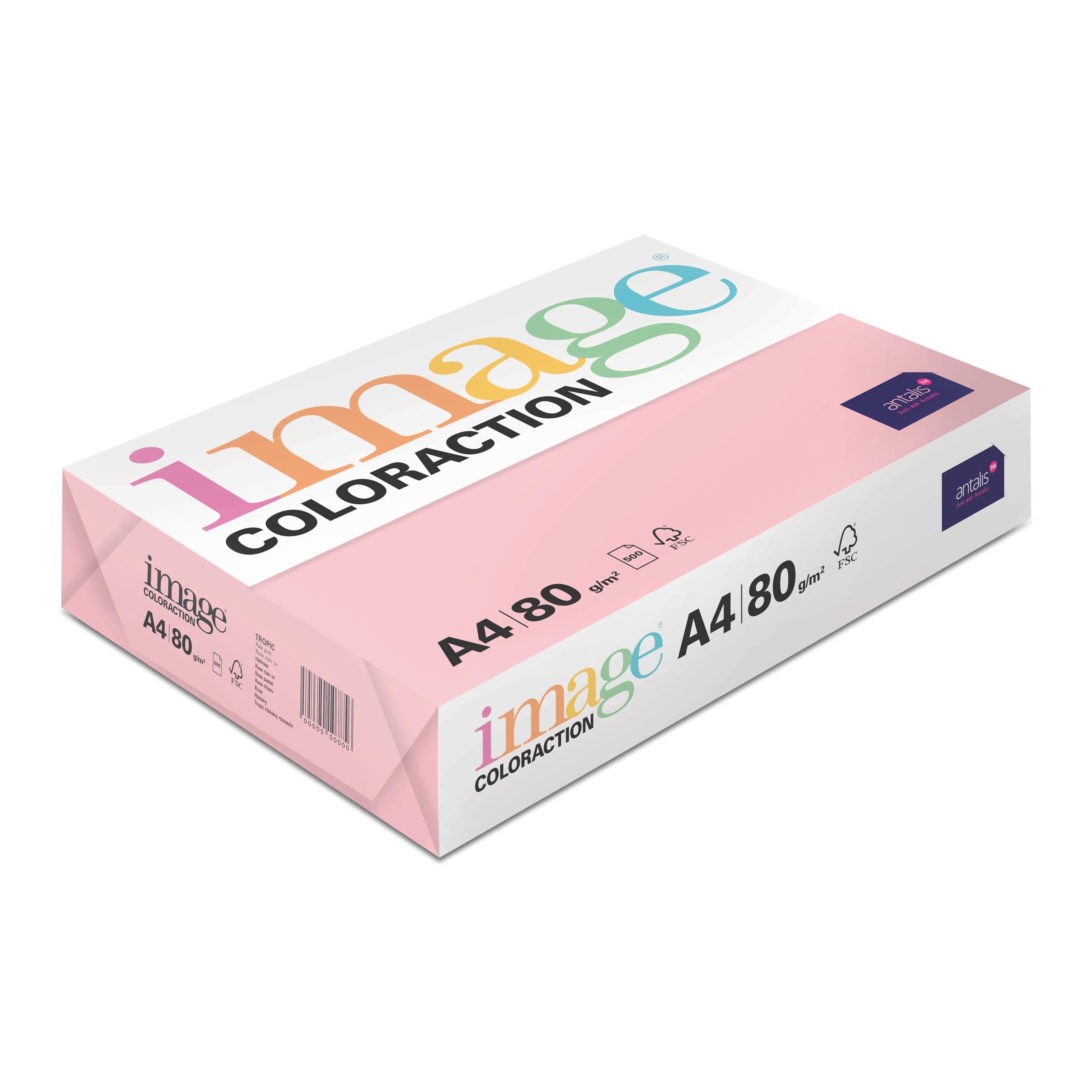 Image Coloraction Pale Pink (Tropic) A4 210x297mm 80gm2 fsc4 500sh/RM 5rm/BX