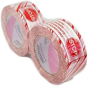 iMBAPrice IC-2M-SS-TAPE-2PK Stop Sign Sealing Tape - Pre-Printed Message