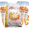 Albanese Gummi Rings-Peach Gummy Rings-Bulk-4.5lb Bag Plus (3) Peach Gummy Rings Gourmet Kruise Gift Bags 10 OZ 4 Bags (2) Item Bundle