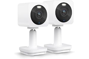 WYZE Cam OG Indoor/Outdoor 1080p Wi-Fi Smart Home Security Camera with Color Night Vision, Motion Detection, 2-Way Audio, Compatible with Alexa & Google, White (2-Pack), Free Expert Setup (Renewed)