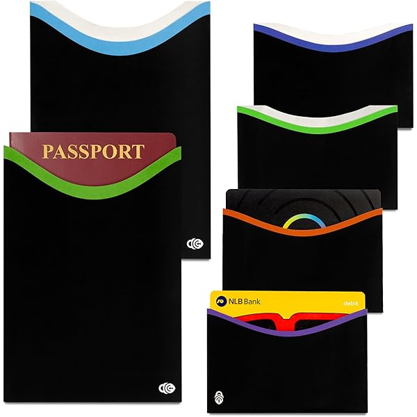 Amazon.com | Travelon Safe ID RFID Protected Passport Sleeve Set of 2 Gray 