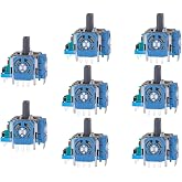 Ikpek 8pcs Joysticks Replacement for DualSense PS5 Controller, 3D Analog Sensor Wheel Thumb Sticks Joystick Rocker Module Replacement for Playstation 5 Controller