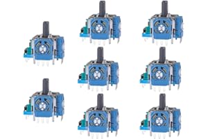 Ikpek 8pcs Joysticks Replacement for DualSense PS5 Controller, 3D Analog Sensor Wheel Thumb Sticks Joystick Rocker Module Replacement for Playstation 5 Controller